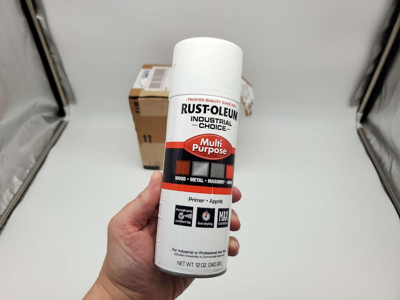 Rust-Oleum Primer Spray Paint White Interior/Exterior Multi Purpose 6 Cans 2
