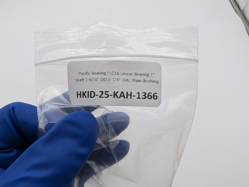 Pacific Bearing FLC16 Linear Bearing 1" Shaft 1-9/16" OD 2-1/4" OAL Plain 5