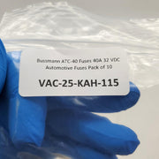 Bussmann ATC-40 Fuses 40A 32 VDC Automotive Fuses Pack of 10 4