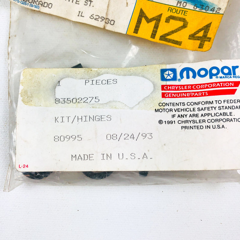 Mopar 83502275 Hinge Kit Right Quarter Window Vent OEM NOS Sealed 5