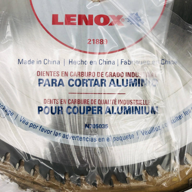 Lenox 21889 Circular Saw Blade 12" w/ 1" Arbor 80T Carbide Tip Aluminum Cutting 4
