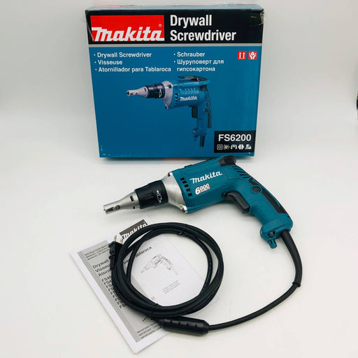 Makita FS6200 Drywall Screwdriver Screw Gun 6000 RPM Corded 1/4in Chuck Hex 6A 1