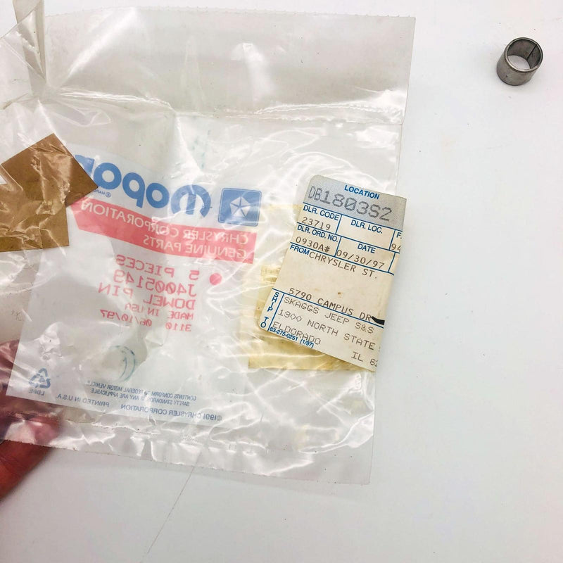 Mopar 4005149 Dowel Pin for Engine Oiling OEM NOS 81-86 Jeep CJ 5-8 Scrm Open 5