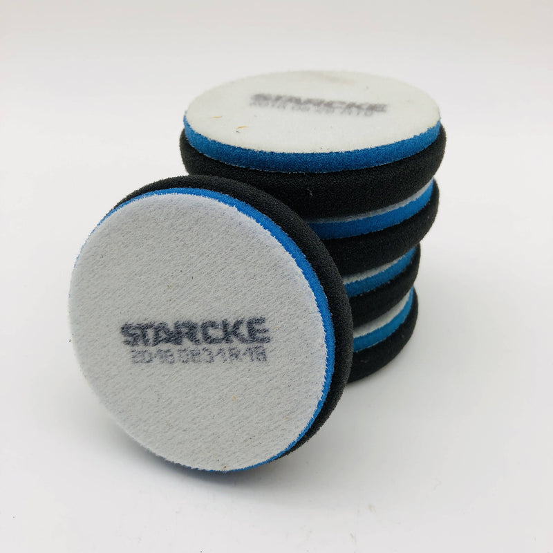 Starcke 3BP-BB Buffing Polishing Pad 3in Soft Blue Foam Hook Loop R19 Lot of 5 10