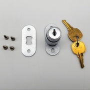 National Showcase Door Lock 1" Cylinder C8042 Keyed C415A Dull Chrome 5 Disc NOS 5