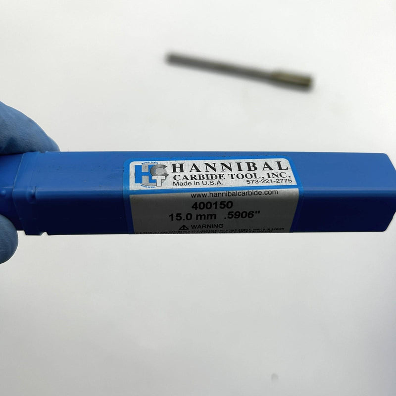 Hannibal 400150 Reamer Straight Shank and Flute Type 400 0.5906/15mm 7/16 Shank