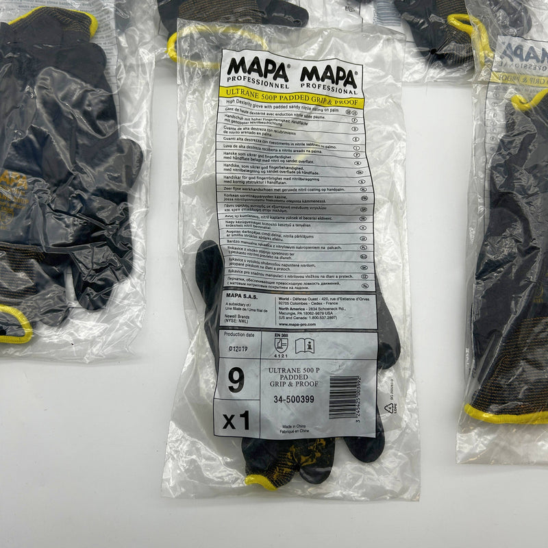 Mapa Ultrane 500P Cut Resistant Gloves 9 Large PN 34-500399 Grip Proof 6 Pairs