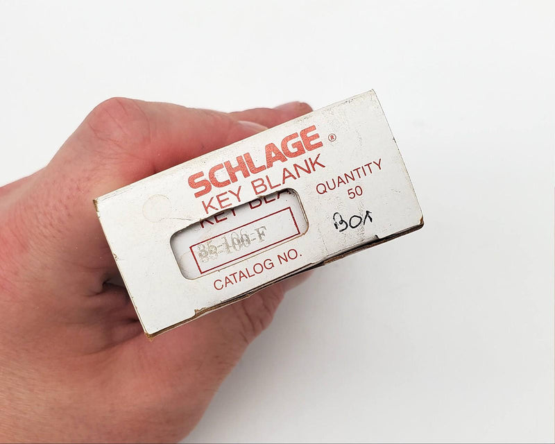 50x Schlage Key Blanks 35-100 F Keyway Nickel Silver 5 Pin Standard Bow NOS 5