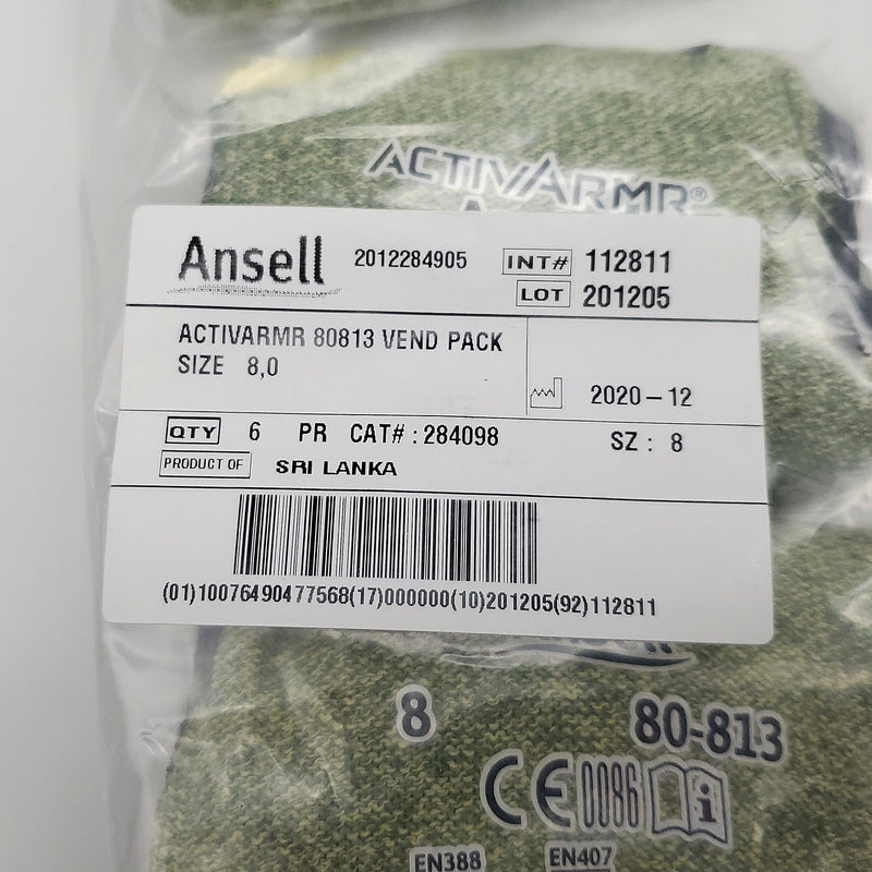 Ansell ACTIVARMR Work Gloves Size M 80-813 Flame Resistant Arc Resistant 1 Pair 6