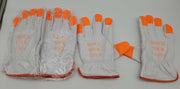 Goatskin Leather Driver Gloves A5 Cut Resistant Hi-Vis Fingertips 3XL 3 Pairs 1