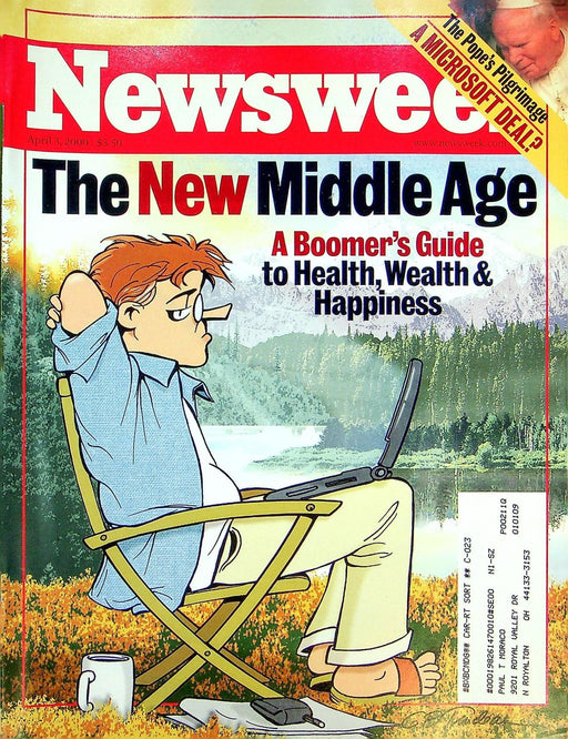 Newsweek Magazine April 3 2000 Dot Com Bubble Burst Microsoft Antitrust Uganda 1