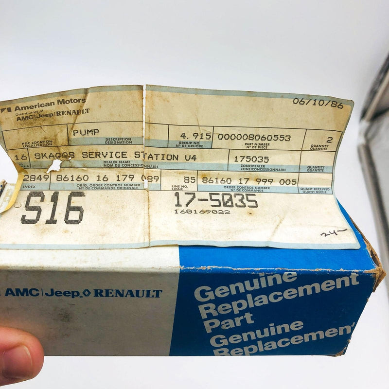 AMC Jeep 8060553 Priming Pump for Fuel Injection Feed OEM NOS 81-85 Isuzu Diesel 9