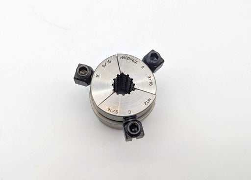 Hardinge M12 9/16" Round Serrated Collet Pads 3-Segment for M12 Collet 1