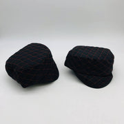 Guard Line 490714 Welders Skull Cap Quilted Black Red Cross Stitching 7in 2pk 5