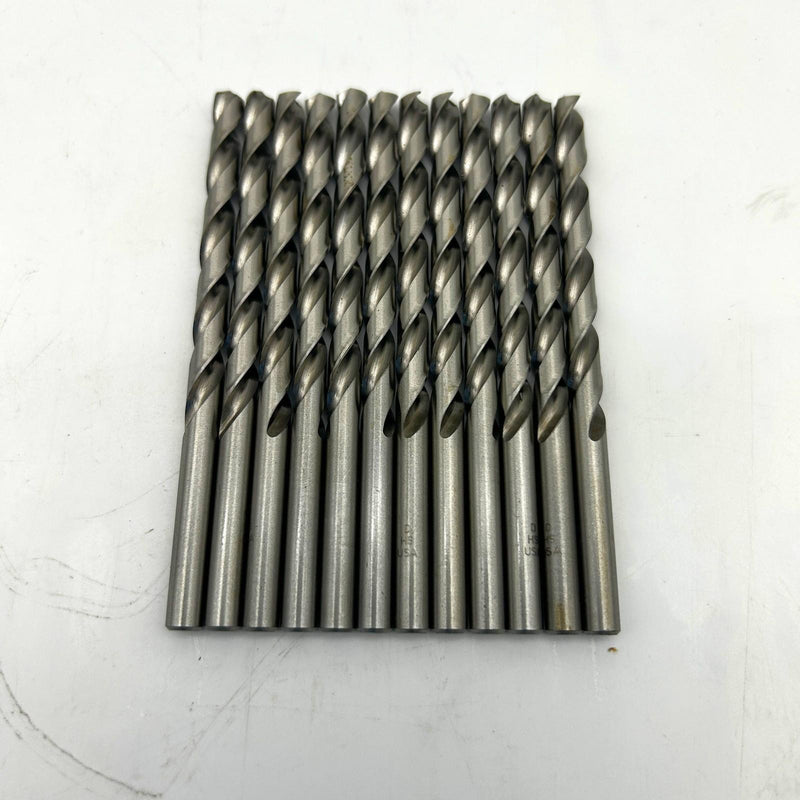 12pk Cle-Line C22973 Jobber Drill Bit 1898 LET-D HSS Bright 2 Flutes 5XD Radial 3