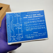 Ideal Security Jalousie Door Lock Keyed Aluminum Finish JL-1000 USA Made NOS 10