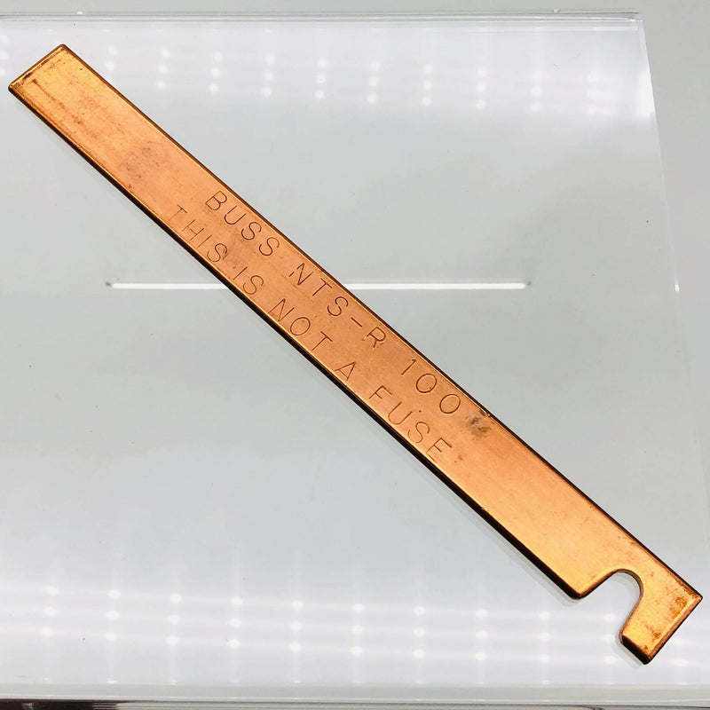 Cooper Bussman NTS-R-100 Buss Neutral Dummy Fuse Copper Pack of 1