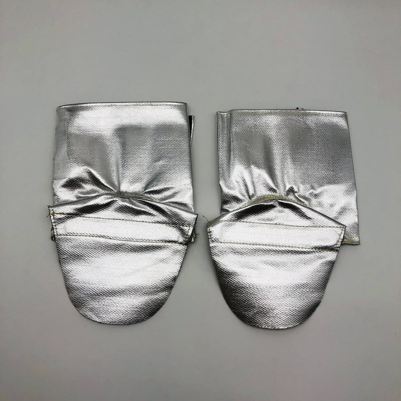 National Safety Apparel L09NJNJVCFSXL Silver Spats XL Hook Loop Aluminized OPF 6