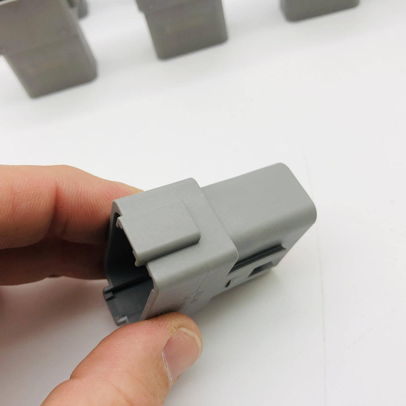 TE Connectivity DT04-12PA Receptacle 12 Pin Grey Wire to Wire Crimp Pack of 25 5