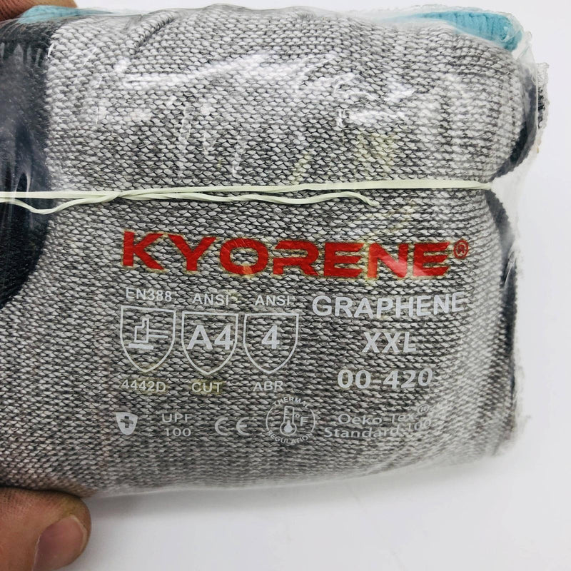 Armor Guys Kyorene 00-420 Work Glove Sz 2XL 13 Gauge Poly Palm Coating 4 Pairs 2