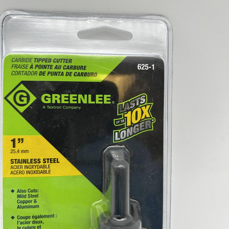 Greenlee 38327 Carbide Tipped Hole Cutter 1in Stainless Steel 625-1 Flange Stop 2