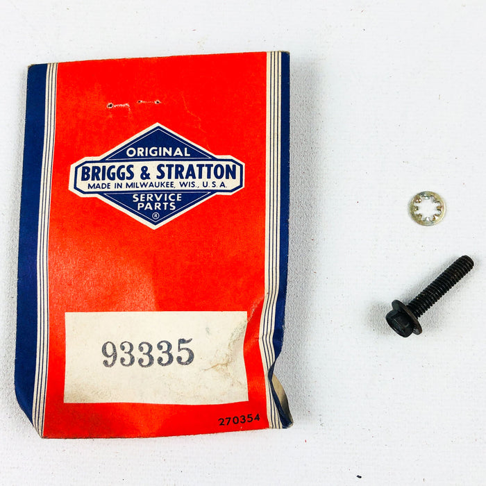 Briggs and Stratton 93335 Screw Bolt with Washer OEM New Old Stock NOS 1