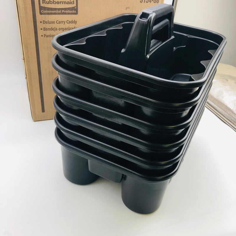 Rubbermaid FG315488BLA Carry Caddy Food Delivery Cleaning Water Bottles Blck 6pk 5
