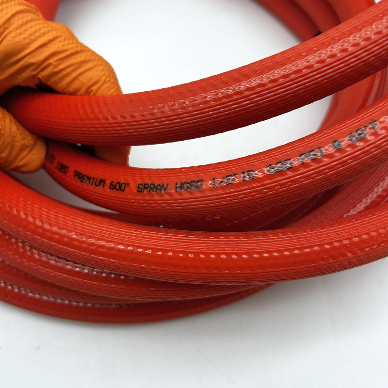1/2" PVC Spray Hose 50FT 600PSI Water Air Chemicals Unisource 1360-050 Orange