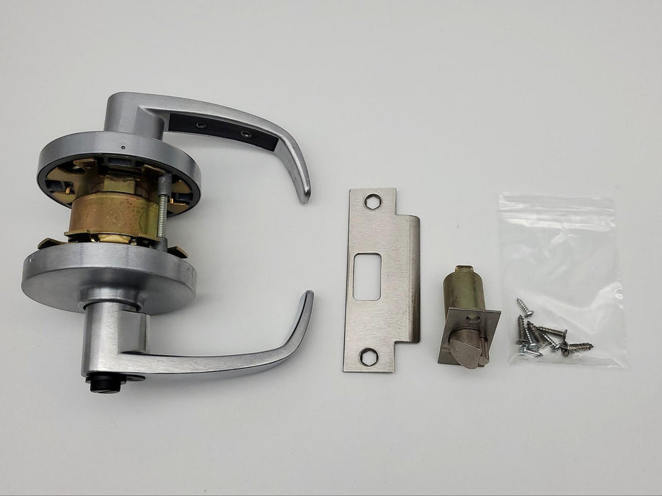 Sargent Door Lever Entry Lock Classroom SFIC Ready Satin Chrome 2-3/4" BS 10G37 2