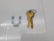 National C8711 Mailbox Lock Bright Nickel 5 Pin Keyed Diff for USPS & Bommer Box 5