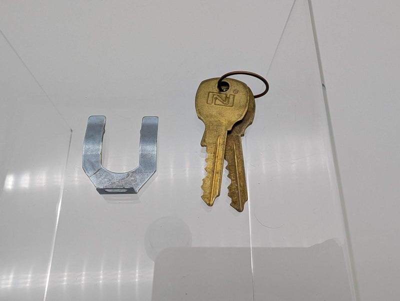 National C8711 Mailbox Lock Bright Nickel 5 Pin Keyed Diff for USPS & Bommer Box 5