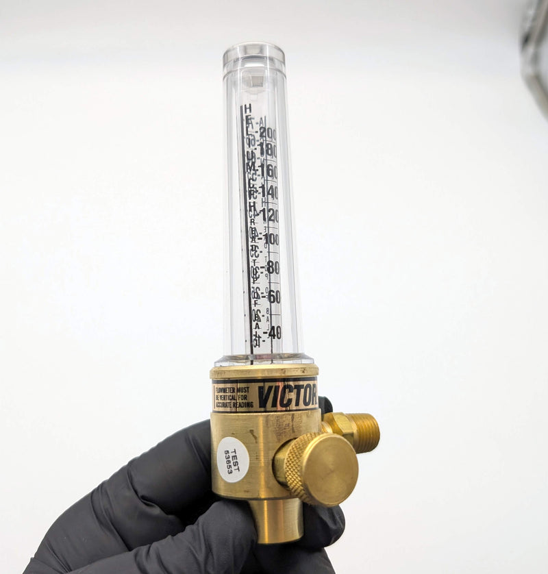 Victor 1000-0263 FM 157 Flow Meter Assembly for MIG & TIG 1/4" NPT 5/8"-18 RH