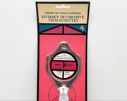 Kwikset Escutcheon Handle & Deadbolt Trim Satin Chrome 12" Long Vintage NOS 2
