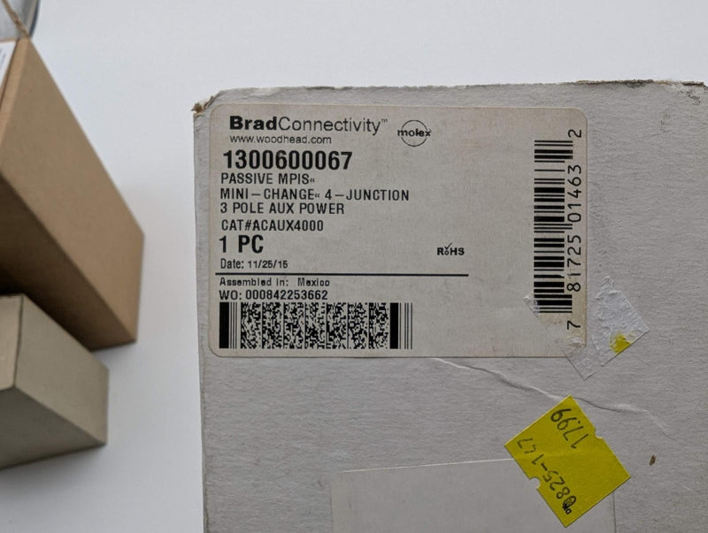 Brad Connectivity 1300600067 Sensor Junction Block 4 Port Mini-Change 600V 13A 5