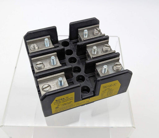 Bussmann T60100-3C Fuse Holder 100A 600V For Cartridge Fuses Box Lug Terminals 1