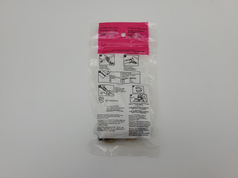 Tectite 10155452 1/2" Push Fit Coupling Copper x Copper by Elkhart 2