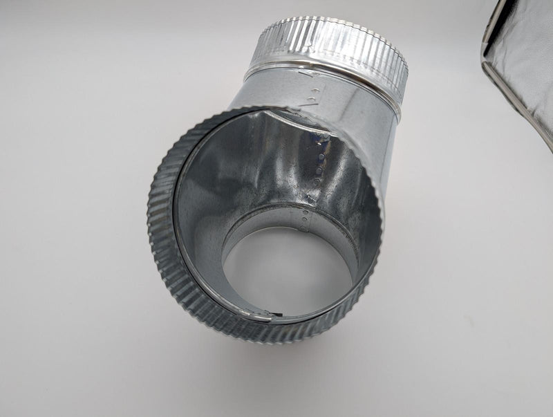 Fantech 6" Y Adapter Duct 6" x 6" x 6" Galvanized Sheet Metal FY 6 4