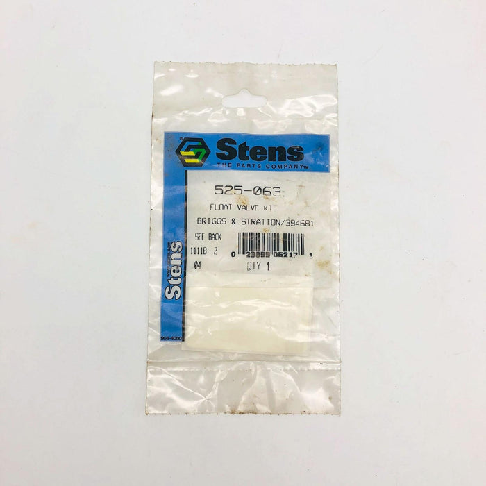 Stens 525-063 Float Valve Kit New NOS For Briggs & Stratton 394681 Sealed 6