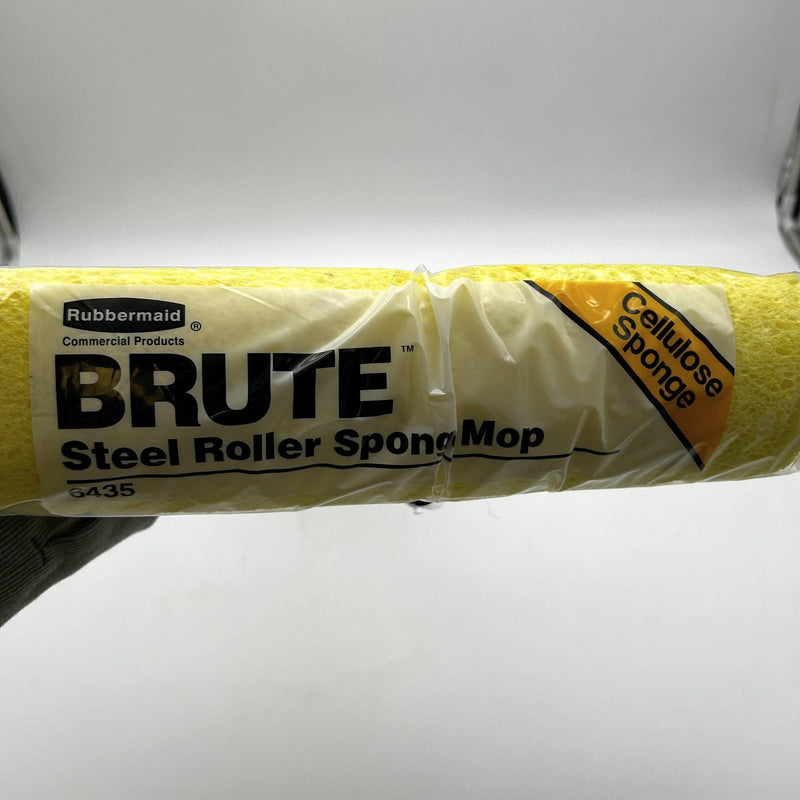 Rubbermaid FG643500BRNZ Steel Roller Sponge Mop w/ Cellulose Sponge Head 6435