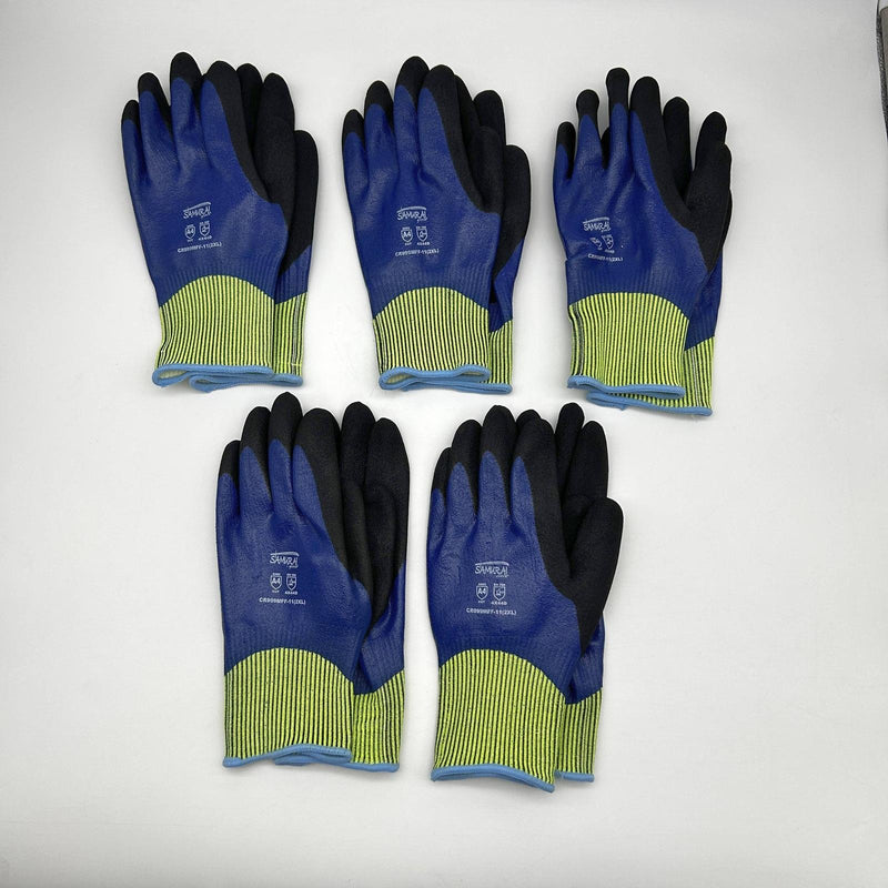 Global Glove CR999MFF Cut Resistant Glove 11 / 2XL Samurai Double Dipped 5 Pairs