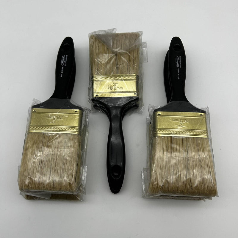 Osborn 70072 Varnish Brush 3in Wide 11/16in Thick 3in Trim White Bristle 8pk 3