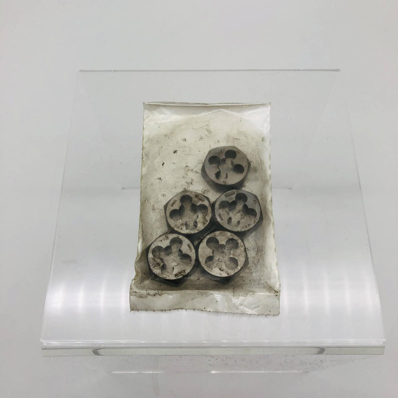 Irwin Hanson 6638 Die 10mm x 1 Hexagon High Carbon Steel 1in Across Flat RH 5pk 6