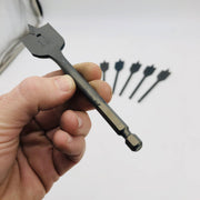 Cle-Line C17113 Power Wood Bore Bit Spade 1-1/8 x 6in Black Oxide 1823 HSS 6pk 8