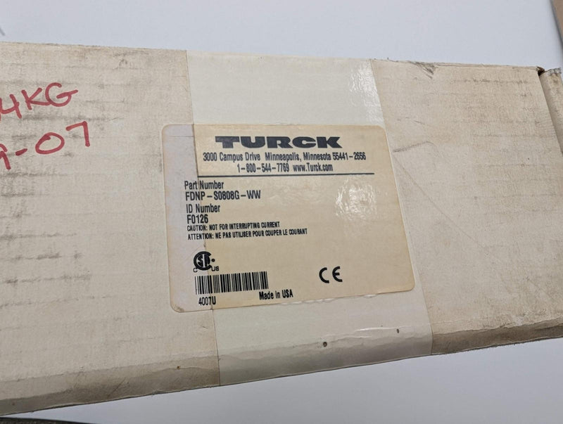 Turck FDNP-S0808G-WW 8 Port Remote I/O Station for DeviceNet Fieldbus Protocol