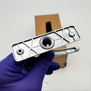 Ideal Security Jalousie Door Lock Keyed Aluminum Finish JL-1000 USA Made NOS 7