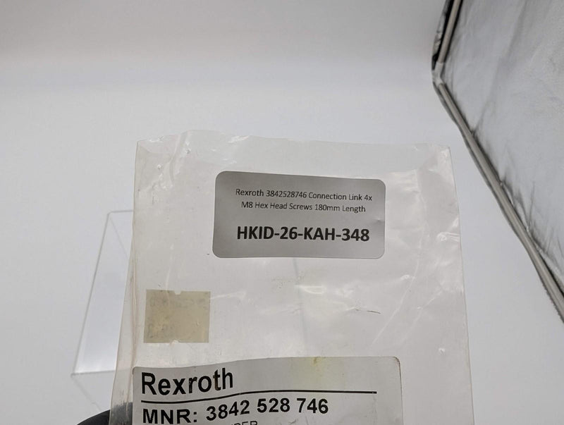 Rexroth 3842528746 Connection Link 4x M8 Hex Head Screws 180mm Length 4