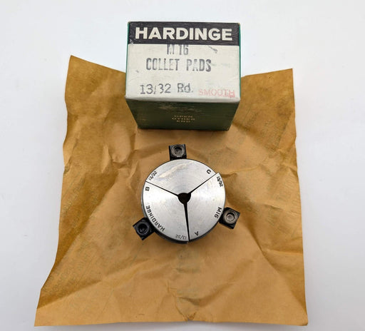 Hardinge M16 13/32" Round Smooth Collet Pads 3-Segment for M-Series Collet 1
