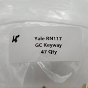 1x Yale RN117 Key Blanks GC Keyway Nickel Silver 7 Pin NOS 3