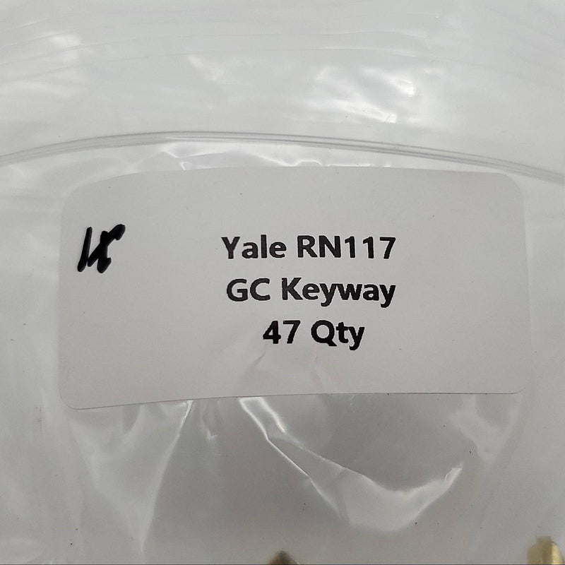 1x Yale RN117 Key Blanks GC Keyway Nickel Silver 7 Pin NOS 3
