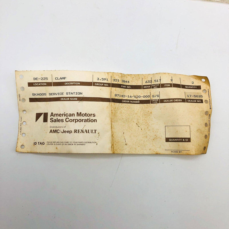 AMC Jeep 3212844 Clamp for Speedometer Cable and Pinion Manual Trans OEM NOS 9
